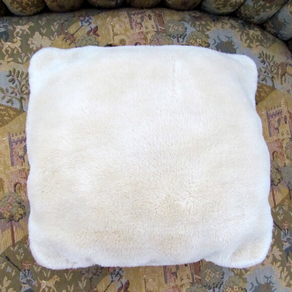 TIGER PILLOW, KIDS' BEDROOM STUFFED PLUSH 12" x 11" SOFT BED ACCENT - Picture 3 of 4